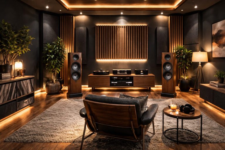 Cozy Immersive Listening Position