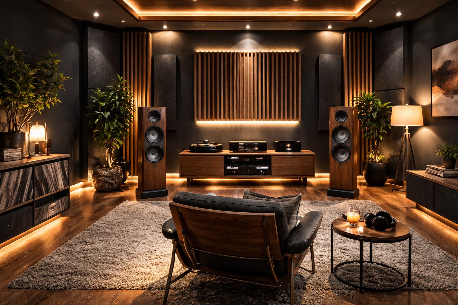 Cozy Immersive Listening Position