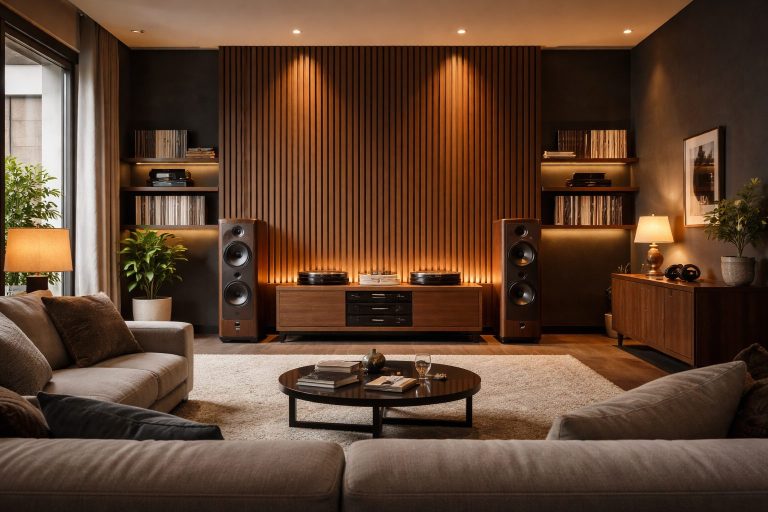 Concept: Luxury Slatted Wall Audio Lounge